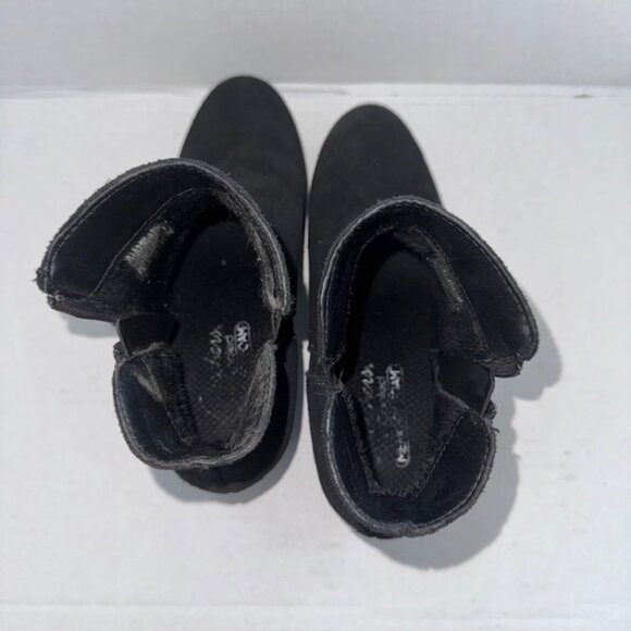 Skechers Women's Taxi Single Lady Boot Size 8.5 Black leather Block Heel Shoe - Picture 3 of 10